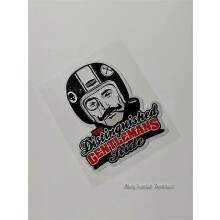 Retro The Distinguished Gentleman's Ride café racer stickers motorsticker ACE helm Vintage race stickers crossmotoren Voertuigwraps