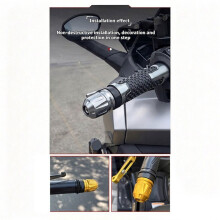 Tampões de Extremidade de Guidão para Motocicleta, para Modificações de Terminais de Bloco de Balanceamento de Guidão de Scooter Elétrica, A