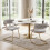 Costway 2PCS Velvet Upholstered Dining Chairs Kitchen Accent Chairs 8