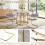 Costway 2PCS Velvet Upholstered Dining Chairs Kitchen Accent Chairs 7