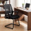 Costway Mesh Mid Back Office Computer Desk Chair Lumbar Support Sled Base 4