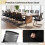 Costway Mesh Mid Back Office Computer Desk Chair Lumbar Support Sled Base 7