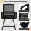 Costway Mesh Mid Back Office Computer Desk Chair Lumbar Support Sled Base 8