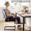Costway Mesh Mid Back Office Computer Desk Chair Lumbar Support Sled Base 9