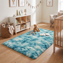 (Tye Dye Teal, 80x150) Large Living Room Rugs Non Slip Area Rug Hallway Runner Rug Kitchen