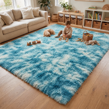 (Tye Dye Teal, 200x290) Large Living Room Rugs Non Slip Area Rug Hallway Runner Rug Kitchen
