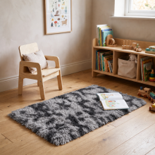 (Tye Dye Grey, 60x110) Large Living Room Rugs Non Slip Area Rug Hallway Runner Rug Kitchen