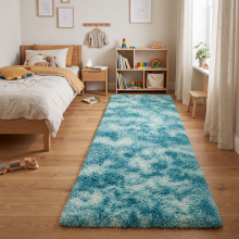 (Tye Dye Teal, 80x300) Large Living Room Rugs Non Slip Area Rug Hallway Runner Rug Kitchen