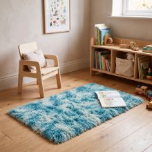 (Tye Dye Teal, 60x110) Large Living Room Rugs Non Slip Area Rug Hallway Runner Rug Kitchen