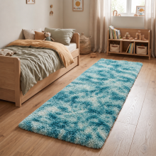 (Tye Dye Teal, 60x220) Large Living Room Rugs Non Slip Area Rug Hallway Runner Rug Kitchen