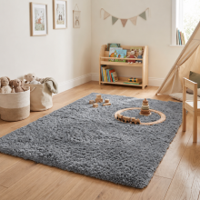 (Grey, 120x170) Large Living Room Rugs Non Slip Area Rug Hallway Runner Rug Kitchen