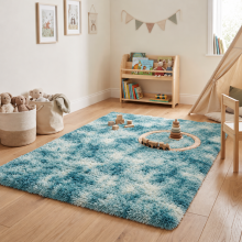 (Tye Dye Teal, 120x170) Large Living Room Rugs Non Slip Area Rug Hallway Runner Rug Kitchen