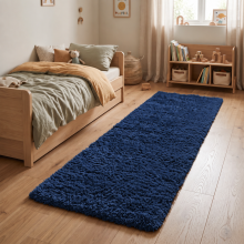 (Navy, 60x220) Large Living Room Rugs Non Slip Area Rug Hallway Runner Rug Kitchen