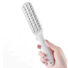 (white) Double - Sided Stainless Steel Foot File | Professional Pedicure Tool for Callus, Dead Skin & Cracked Heel Removal