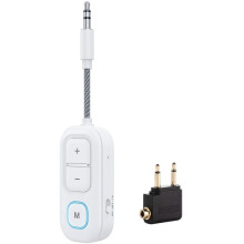 6.0 Audio-Sender/Empfänger 3,5-mm-AUX HiFi-Stereo-Audio-WLAN-Adapter mit Mikrofon für Auto, Flugzeug, Fernseher und PC
