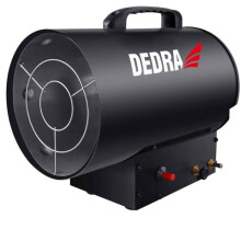 Gasverwarming - DEDRA - 12-30 kW - Propaan-butaan G30 - 600 m3/h - Reducer inbegrepen - 1,5m slang