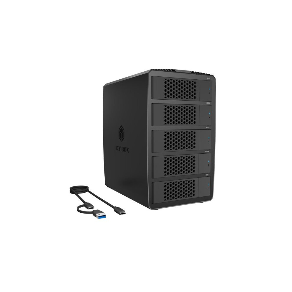 Raid Sonic Raidsonic Icy Box Heart Raid 3705 Raid-System Für 5-Bay 2,5"/3,5" Sata Hdd/Ssd Größe 5 Schwarz - Bild 5