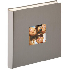 Album fotografico a fogli cristallo Fun - 100 pagine - L 30 x l 30 cm - Taupe