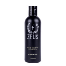 Shampoo pour Barbe ZEUS - Nettoyant & Hydratant avec Thé Vert & Ingrédients Naturels, 8 oz (Fabriqué aux USA) Verbena Lime