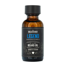 Huile à Barbe Live Bearded - 30 ml - Soin Naturel pour Barbes avec Huile de Jojoba - Fabriqué aux USA