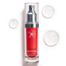 LifeCell Suero Firmante para el Cuello - Crema Antienvejecimiento con Fermiskin y Extracto de Shiitake