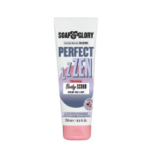 Soap & Glory Perfect Zen Exfoliating Body Scrub - Smoothing & Buffing Body Scrub - Lavender & Tonka Bean Scented Body Polish - Warming Exfoliating Scr