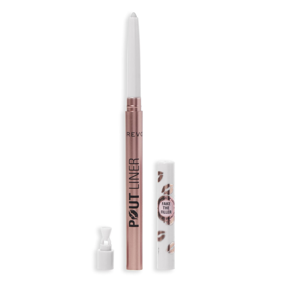 Revolution Beauty, Pout Bomb Plumping Lip Liner, Long Lasting Lip Shaper with Hyaluronic Acid & Vitamin E, Vegan & Cruelty-Free, Clear - Image 3