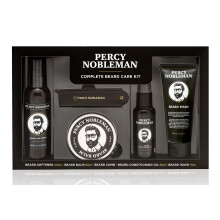 Kit Complet de Soins pour Barbe Percy Nobleman - Coffret Cadeau de Toilettage