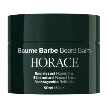 HORACE Baume à Barbe - Tenue Légère pour Finition Naturelle - Pot Rechargeable - Ingrédients Naturels
