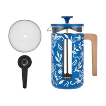 La Cafetière Pisa 8 Cup Cafetiere Blu Fiorato