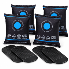 4PCS Reusable Car Dehumidifier Bags with Non-Slip Mats for Home UK