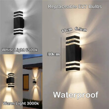 Led Wall Lamp Waterproof IP65 Wall Light for Porch Balcony Garden Lights Fixture Outdoor Lighting 6500K