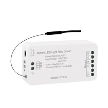 Controlador de Tira de Luz LED Zigbee CW, Controlador de Atenuación de Doble CCT, 12/24 V, 20 A Máx., Compatible con Tuya, Homekit, Alexa y la