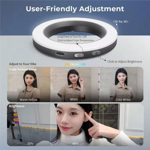 Camera Controller Suitable for Mobile Phone Mounting Board, Handheld Short Video Camera Lens, Circular Fill Light 2