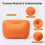 Car Lumbar Pillow, Breathable Auto for  Back Support, Car Interior Accessory for Driving Comfort 1