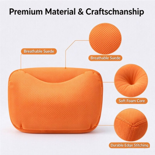 Car Lumbar Pillow, Breathable Auto for  Back Support, Car Interior Accessory for Driving Comfort