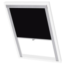 Verdunkelungsrollo CK04, Schwarz, Polyester mit Aluminiumbeschichtung, für Dachfenster