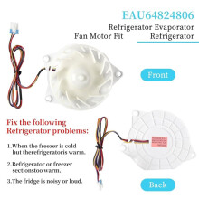 EAU64824806 Refrigerator Evaporator Fan,for Refrigerator DC12V 1A Fan Motor,Replace AP7178303,PS16662416,EAP16662416