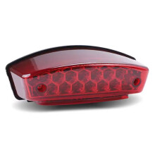 15 LED Rear License Plate Light Brake Integrated Taillight High Low Red for Banshee Kymco Motorcycle Dirt Bike Red