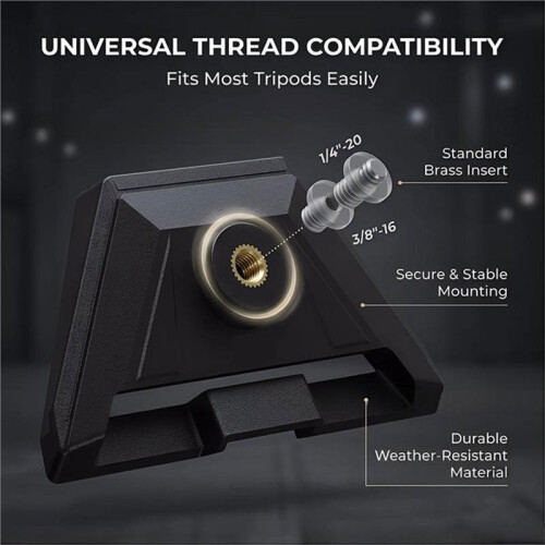 Snap--Portable Adapter Base Camera Mounting Bracket with 1/4 & 8/3 Screw Holes 2