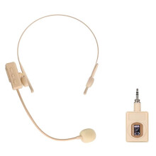 2.4GHz Wireless Headset Microphone with 100 Channels Auto Connect for Teaching Tour Guide Speech Singing Recharge 1 Mic