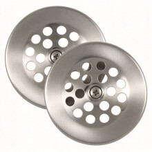 2 Piezas PP826-64 Rejilla de Desagüe para Bañera, Colador de Desagüe para Bañera con Tornillo, Colador de Desagüe para Bañera para Tubo de 3" de