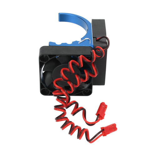 RC Motor Kühler 42mm Doppellüfter Blau