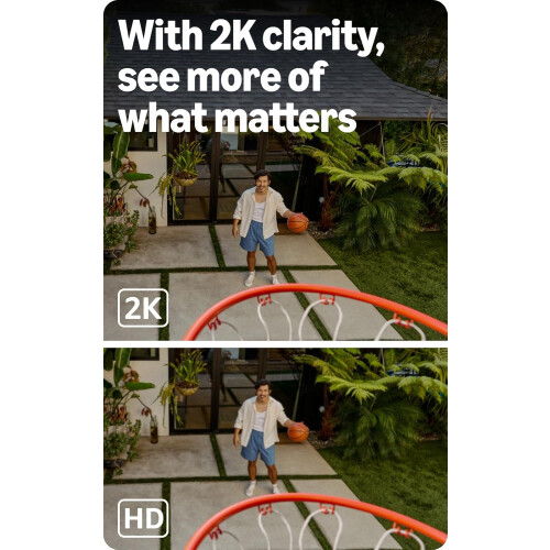 Blink Home Security Blink Outdoor 2K+ 4 Camera Wireless Security System Sync Module Core White 2