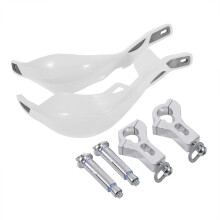Handschutz Alu Weiß Motorrad 16x31,5cm