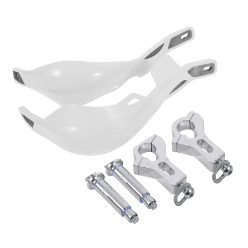Handschutz Alu Weiß Motorrad 16x31,5cm