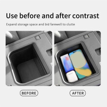Center Console Cool Box Organizer for Land Prado 250 2024 2025 Armrest Storage Box(Only Fit Cool Box)