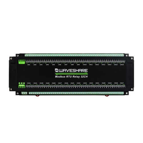 Waveshare Modbus RTU 32-Ch Relay Module RS485 Interface Industrial Relay Board Multiple Isolation Protection Circuits