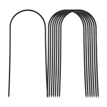 8 Pcs U-Shaped Gutter Downspout Extension Anchors Stakes Fit 4" Downspout Secure Ground Stakes for Drainpipe Fixation