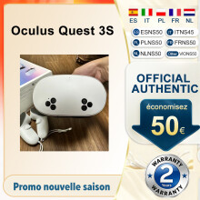 Oculus Quest 3S VR-päälaite 256GB 120Hz näytöllä ja korkearesoluutioisella passthrough-toiminnolla